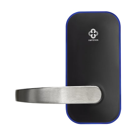 Centrios Grade 1 Smart Bluetooth Cylindrical Lock, Less Keypad, Pacific Beach Lever, Non-Keyed, Satin Chrome CEB102-PB-626